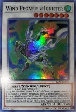 Yugioh Wind Pegasus @Ignister SR IGAS-EN042 Near Mint - Image 1
