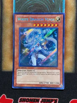 Yugioh White Dragon Ninja ORCS-EN084 Secret Rare 1st Ed LP - Image 1