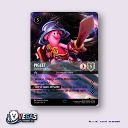 Piglet Sturdy Swordsman 221/204 Enchanted Holofoil NM Disney Lorcana - Image 1