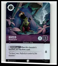 Disney Lorcana Fabled KUZCO Wanted Llama Epic Foil #209/204 - Image 1