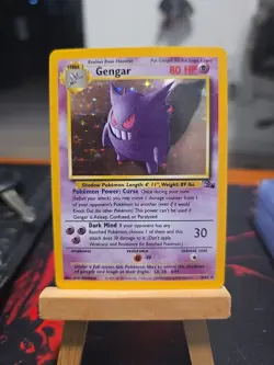 Pokemon TCG Gengar Fossil Holo Card 5/62 Unlimited Rare - Image 1
