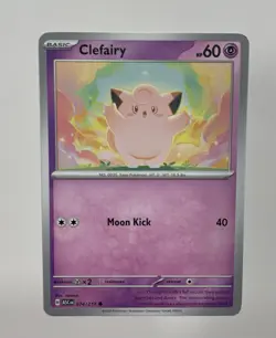 Clefairy 63/100 CP6 Holo Rare Korean 40 HP Fairy Pokemon Card TCG - Image 4