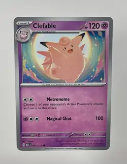 Clefairy 63/100 CP6 Holo Rare Korean 40 HP Fairy Pokemon Card TCG - Image 5