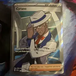 Pokemon TCG Cyrano Trainer Surging Sparks Ultra Rare Card 230/191 - Image 1