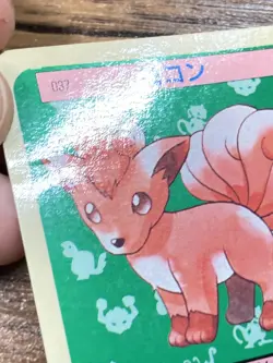 Pokemon Carddass Card Topsun No. 37 Vulpix Pocket Monsters Blue Back - Image 3