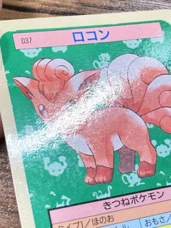 Pokemon Carddass Card Topsun No. 37 Vulpix Pocket Monsters Blue Back - Image 5