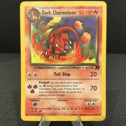 Dark Charmeleon 32/82 Team Rocket 2000 Vintage WOTC Pokemon TCG Card - Image 1
