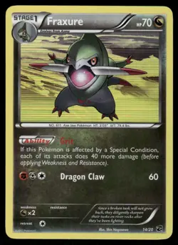 Pokemon Cards Fraxure 14/20 Holo Dragon Vault Holo Rare NM - Image 1