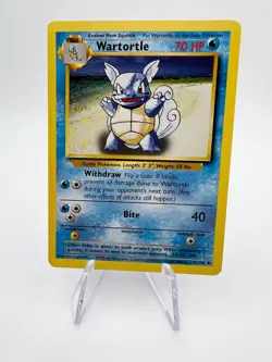 Pokemon TCG Wartortle Base Set, Unlimited Uncommon Card 42/102 - Image 1