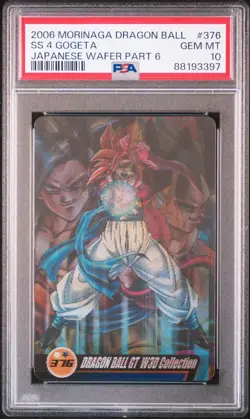 PSA10 No.376 Son Goku GT Super Saiyan 4 3D Rare Morinaga Dragon Ball Wafer Card - Image 1