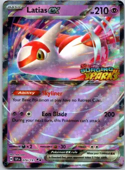 Latias ex 076/191 Surging Sparks Stamp Misc. Cards & Products Double Rare NM - Image 1