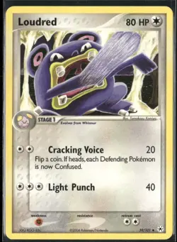 Loudred 39/101 EX Hidden Legends Pokemon English Card (MP) - Image 1