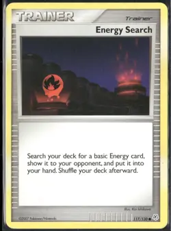 Energy Search 117/130 Diamond & Pearl Pokemon English Card (HP) - Image 1