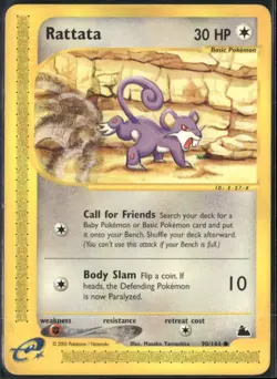 Rattata 90/144 Skyridge Pokemon English Card (HP) - Image 1