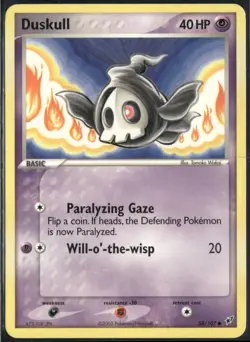 Duskull 58/107 EX Deoxys Pokemon English Card (MP) - Image 1