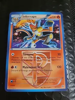 Infernape - 17/135 - Pokemon Plasma Storm Black & White Holo Rare Card NM - Image 1