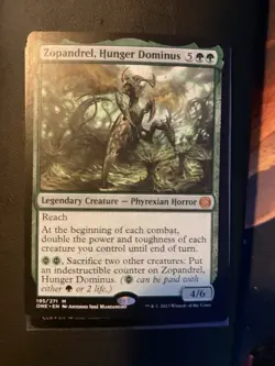 MTG Zopandrel, Hunger Dominus Phyrexia: All Will Be One Regular #195 - Image 1