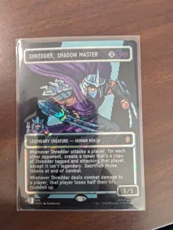 Shredder, Shadow Master (Borderless) (Surge Foil) Commander: Teenage Mutant... - Image 1