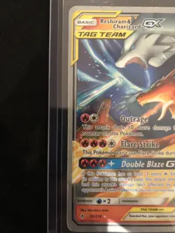 Pokemon TCG Reshiram Charizard GX Card 20/214 2019 World Championships - Image 2