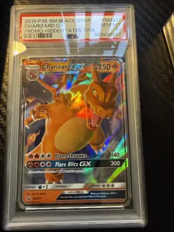 2019 POKEMON SM BLACK STAR PROMO HIDDEN FATES TINS #SM211 CHARIZARD GX PSA 10 - Image 1