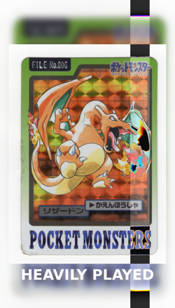 Charizard Carddass 006 Prism Holo 1997 Pokemon Card 🔥 - Image 2