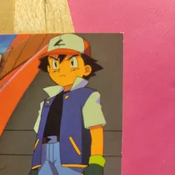 1999 Topps Pokemon TV Animation Edition Series 1 #TV1 Ash Ketchum Rare Blue Logo - Image 5