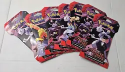Pokemon DESTINED RIVALS Sleeved Booster Pack Art Set Bundle Lot of 7 - Sealed - Image 1