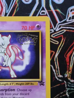 Pokemon TCG - Mewtwo (Movie Promo) (3) - Black Star Promo - WoTC Vintage Damaged - Image 4
