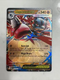 Mega Lucario ex 77/132 Double Rare - Pokemon TCG Mega Evolution - Image 2