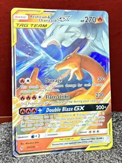 Pokemon Sm- Unbroken Bonds {{ Reshiram & Charizard GX }} 20/214~Ultra Rare~L@@K - Image 3