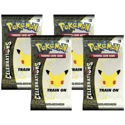 Pokemon TCG: Celebrations 25th Anniversary Booster Packs - 4x Packs - Image 1