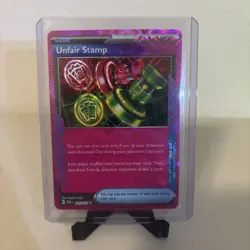 Pokemon TCG- Unfair Stamp 165/167 - Sv06: Twilight Masquerade NM - Image 1