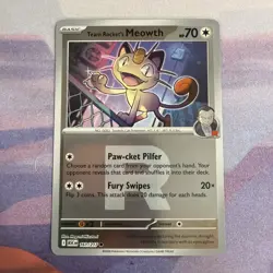 Team Rocket's Meowth 161/217 Ascended Heroes Team Rocket Reverse Pokemon TCG - Image 1