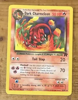 Pokemon TCG Dark Charmeleon #32/82 Team Rocket Non Holo Vintage 1999-2000 - Image 1