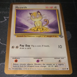 Pokemon TCG Meowth 56/64 Jungle Common (Gold Bordered Promo) - Image 3