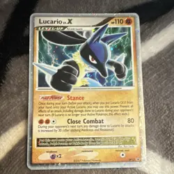 Pokemon TCG Lucario LV.X Promo Holo DP12 Pokemon Promos Promo Holo Rare (2007) - Image 1