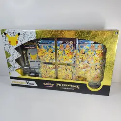 Pokemon 25th Anniversary Celebrations Pikachu V-Union Collection Box New Sealed - Image 1