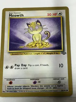 Meowth 56/64 Jungle Set - Gold Border Promo - Pokemon TCG (NM- LP) - Image 4