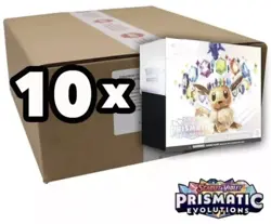 Pokemon TCG Prismatic Evolutions Case of 10x Sealed Elite Trainer Box ETB - Image 1