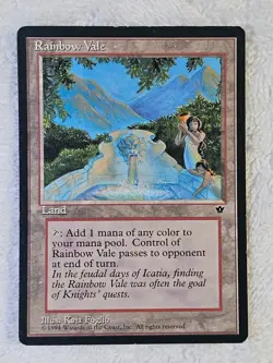 MTG Rainbow Vale - Fallen Empires (FEM) 1994 Magic the Gathering Card Rare LP - Image 2
