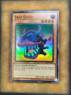 Yugioh Trap Eater OP19-EN005 Super Rare NM - Image 1