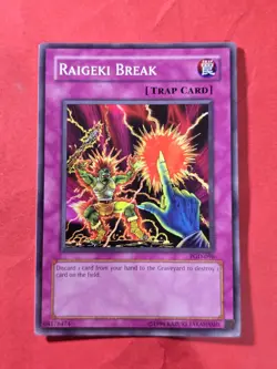2003 Yu-Gi-Oh! TCG Pharaonic Guardian Unlim #PGD096 Raigeki Break, C, NF, cd1 - Image 1