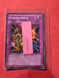 2003 Yu-Gi-Oh! TCG Pharaonic Guardian Unlim #PGD096 Raigeki Break, C, NF, cd1 - Image 3