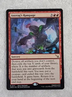 MTG Anzrag's Rampage #111 Murders at Karlov Manor Magic Card Rare NM - Image 1