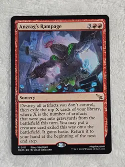 MTG Anzrag's Rampage #111 Murders at Karlov Manor Magic Card Rare NM - Image 2