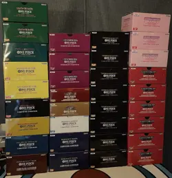 *EMPTY* (34x) One Piece English Booster Boxes OP01 OP05 EB01 PRB01 OP09 OP13 Etc - Image 1