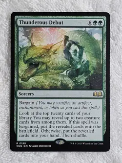 MTG Thunderous Debut - Wilds of Eldraine #190 Magic Gathering Card Rare NM - Image 1
