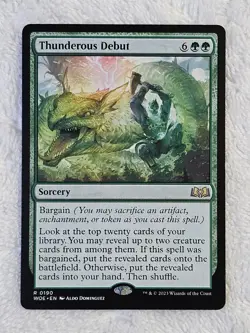 MTG Thunderous Debut - Wilds of Eldraine #190 Magic Gathering Card Rare NM - Image 2