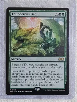 MTG Thunderous Debut - Wilds of Eldraine #190 Magic Gathering Card Rare NM - Image 4