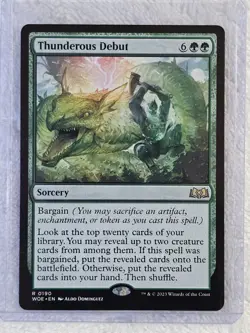 MTG Thunderous Debut - Wilds of Eldraine #190 Magic Gathering Card Rare NM - Image 5